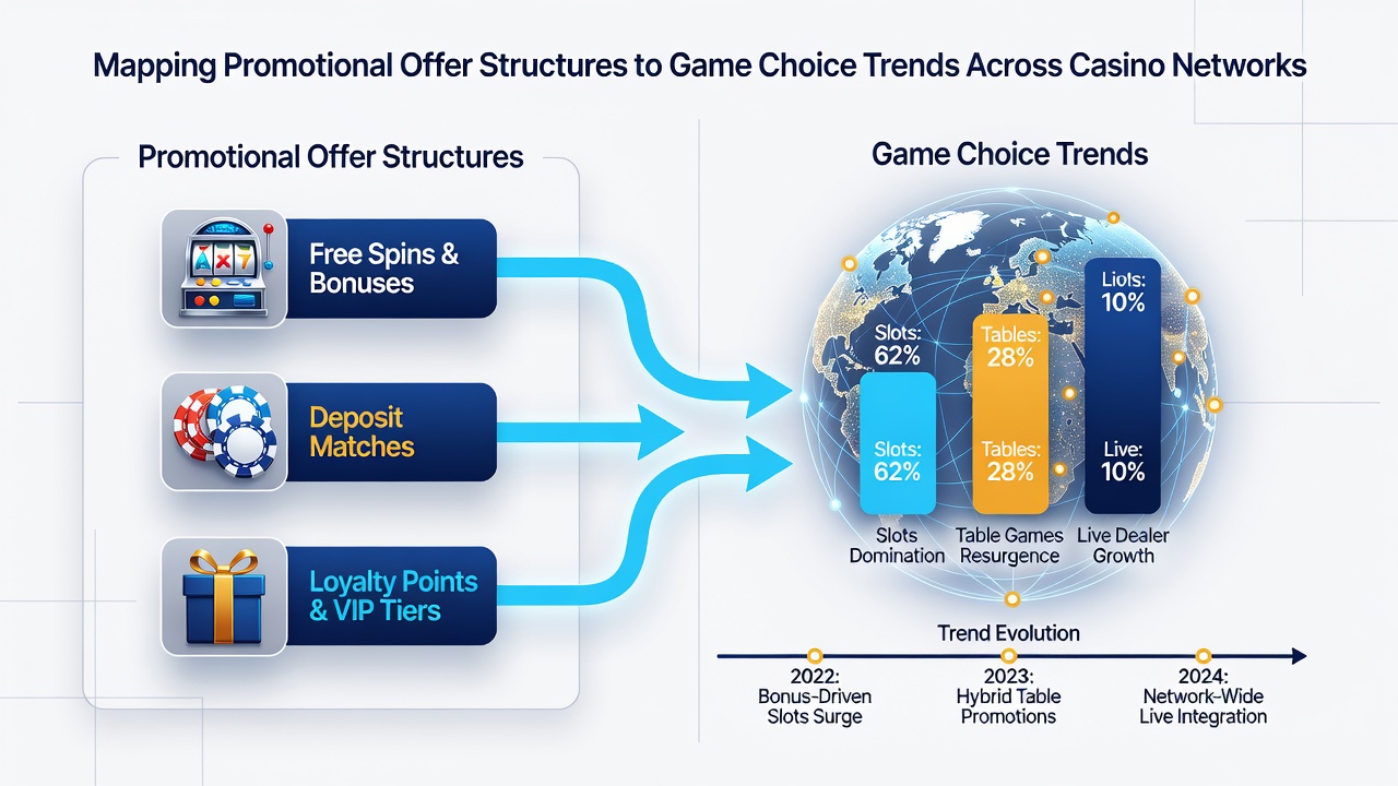 Data visualization of game choice shifts linked to promotional types